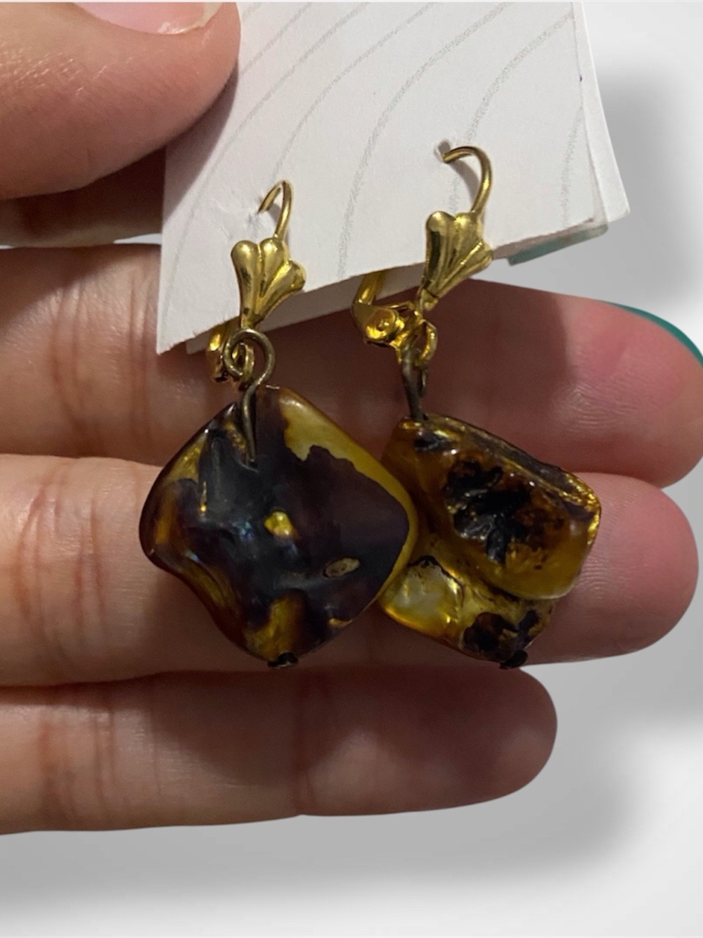 Bundle - Three Vintage Gold-Tone Earrings